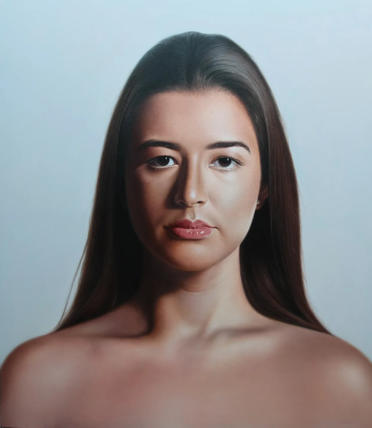 Amelie, 2018, oil on canvas — painting by Osley Gil