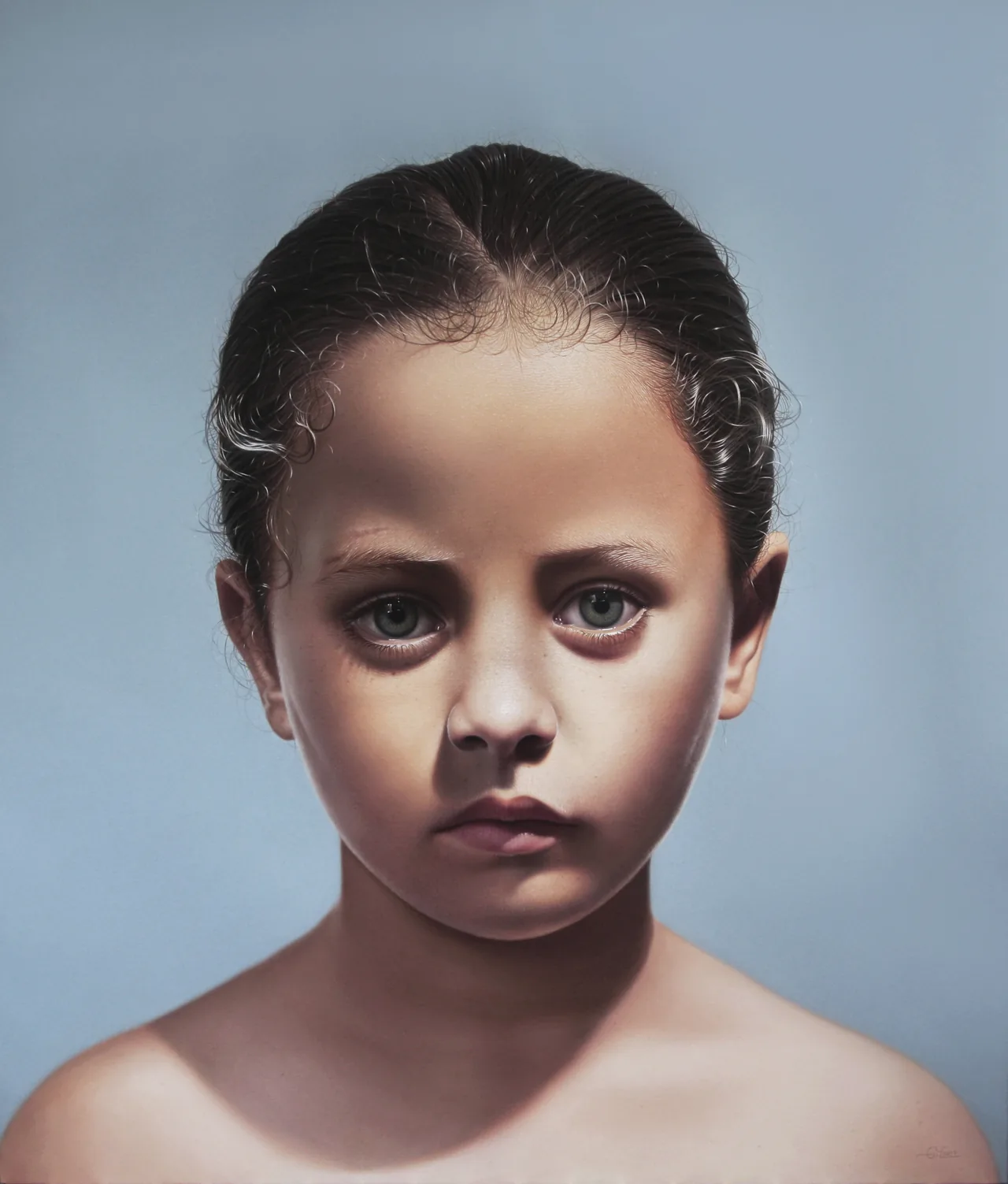 Girl, 2017, oil on canvas — painting by Osley Gil