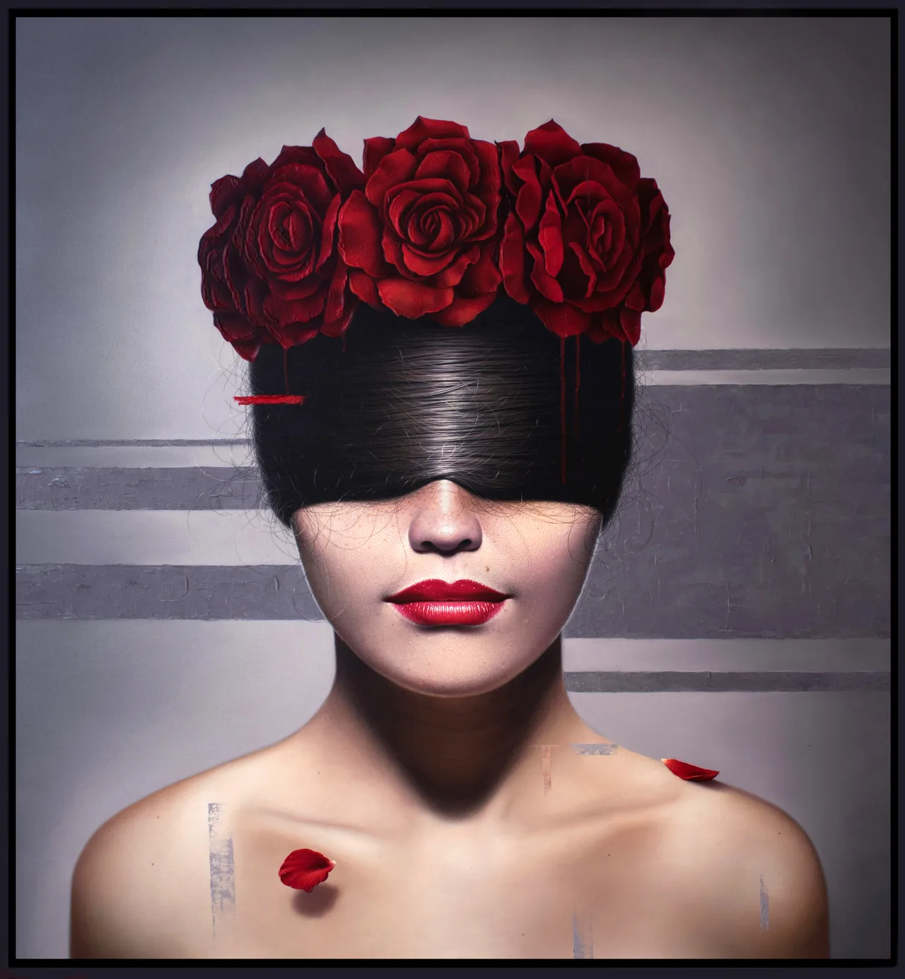 Roses of Pandora, 2020, oil on canvas — painting by Osley Gil